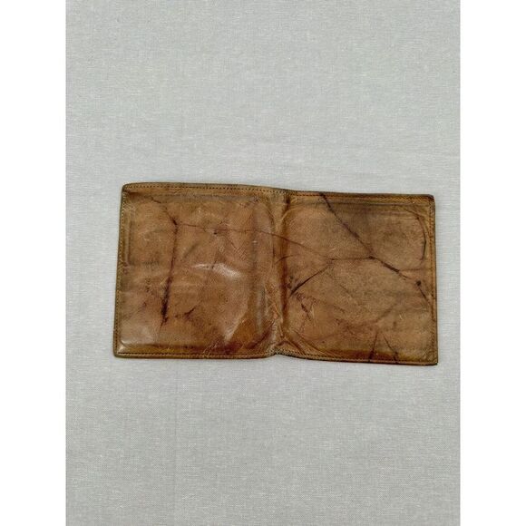 Prince Gardner Vintage Brown Full Grain Cowhide Bifold Men's‎ Wallet - Picture 6 of 6
